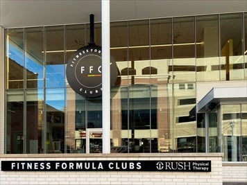Outside front of building