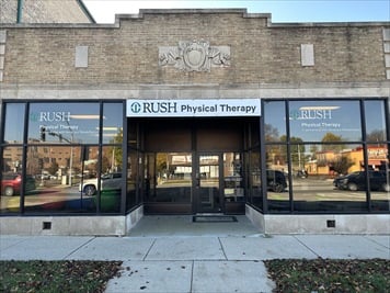 Outside front of building